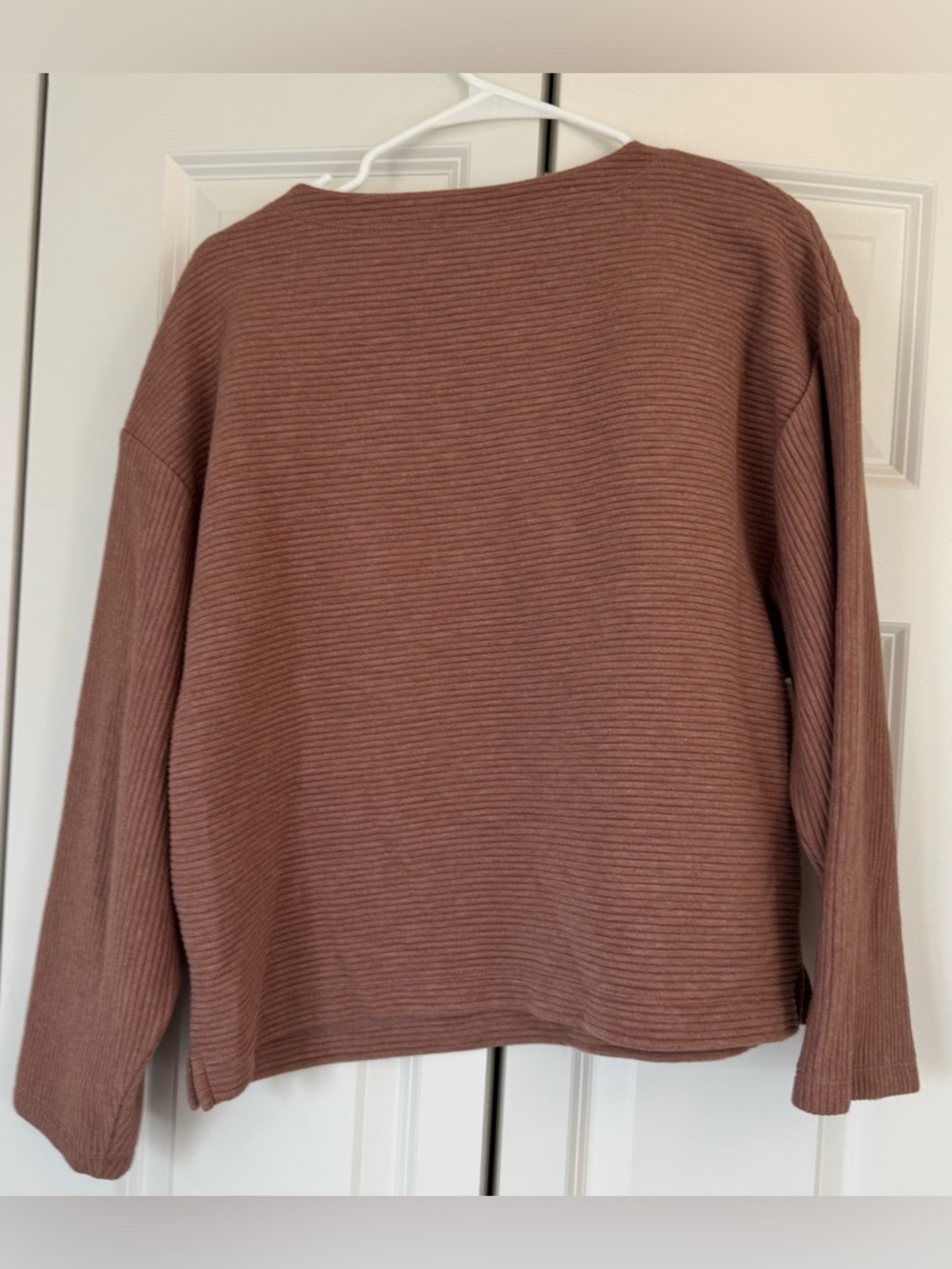 EUC A New Day Ribbed Sweater | Fitted Cozy Knit Pullover Top - Picture 2 of 3